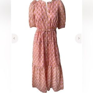 Lucy Dress Little Marigolds by Emerson Fry long dress , pink , size M